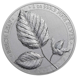 Pre-Owned 2023 Germania Beech Leaf 1oz Silver Coin