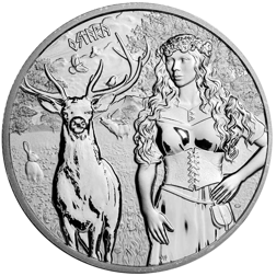 Pre-Owned 2023 Germania Valkyries: Ostara 1oz Silver Coin