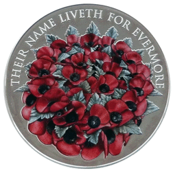 Pre-Owned 2016 Alderney Remembrance Day £5 Proof Silver Coin - VAT Free