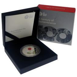 Pre-Owned 2019 UK Remembrance Day £5 Proof Silver Coin - VAT Free