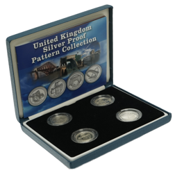 Pre-Owned 2003 UK £1 Bridges Pattern Proof Silver 4-Coin Set - VAT Free