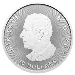 Pre-Owned 2024 Canadian Ice Age of Canada Woolly Mammoth 2oz Silver Coin - VAT Free