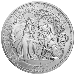 Pre-Owned 2022 St Helena Una and the Lion 1oz Silver Coin - VAT Free