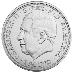 Pre-Owned 2023 St Helena Una and the Lion 1oz Silver Coin - VAT Free