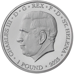 Pre-Owned 2023 St. Helena Goddesses: Eos and The Horses 1oz Silver Coin - VAT Free