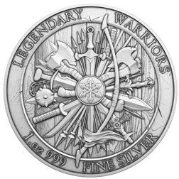 Pre-Owned Pinehurst Legendary Warriors: Julius Caesar 1oz Silver Round