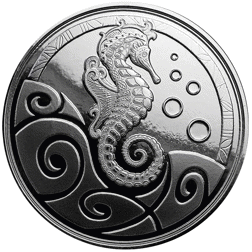 Pre-Owned 2019 Samoa Seahorse 1oz Silver Coin