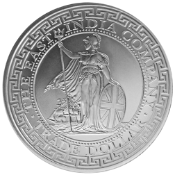 Pre-Owned St. Helena British Trade Dollar Restrike 1oz Silver Coin - Mixed Dates - VAT Free