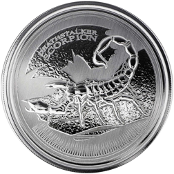Pre-Owned 2017 Republic of Chad Deathstalker Scorpion 1oz Silver Coin - VAT Free