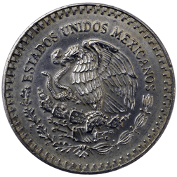 Pre-Owned 1992 Mexican Libertad 1oz Silver Coin - VAT Free