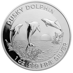 Pre-Owned 2022 Australian Dusky Dolphin 1oz Silver Coin - VAT Free