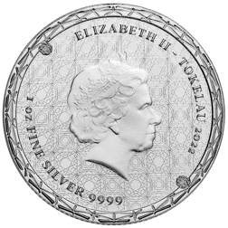 Pre-Owned 2022 Tokelau Equilibrium 1oz Silver Coin - VAT Free