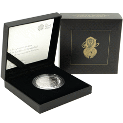 Pre-Owned 2021 UK Queen’s Beasts Griffin of Edward 1oz Proof Silver Coin - VAT Free