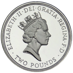 Pre-Owned 1986 UK Commonwealth Games £2 Uncirculated Silver Coin - VAT Free