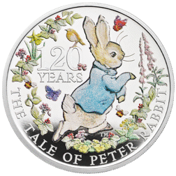 UK Peter Rabbit 1oz Proof Silver Coin