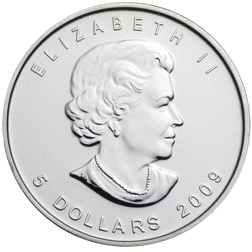 Pre-Owned 2009 Canadian Maple Tower Bridge Privy 1oz Silver Coin - VAT Free