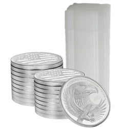 GSM Eagle 1/10oz Silver Round - Full Tube of 50 Coins