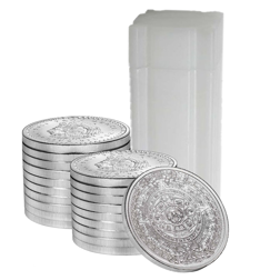 Aztec Calendar 1/4oz Silver Round - Full Tube of 20 Coins