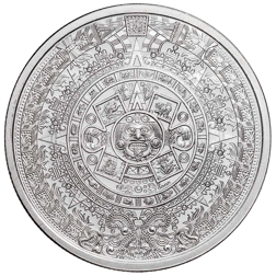 Aztec Calendar 1/4oz Silver Round - Full Tube of 20 Coins