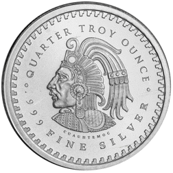 Aztec Calendar 1/4oz Silver Round - Full Tube of 20 Coins