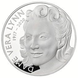 Pre-Owned 2022 UK Dame Vera Lynn 5oz Proof Silver Coin - VAT Free