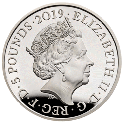 Pre-Owned 2019 UK 200th Anniversary Queen Victoria £5 Proof Design Silver Coin - VAT Free