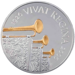 Pre-Owned 2006 UK Queen Elizabeth II's 80th Birthday Piedfort Proof Design Silver Crown - VAT Free