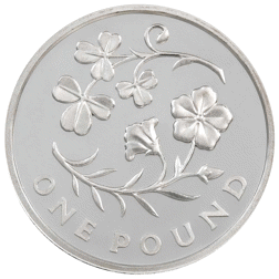 Pre-Owned 2014 UK Floral Icons Northern Ireland £1 Proof Design Silver Coin - VAT Free