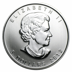 Pre-Owned 2012 Canadian Maple Leaning Tower of Pisa Privy 1oz Silver Coin