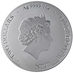 Pre-Owned Niue Bitcoin 1oz Silver Coin - Mixed Dates - VAT Free