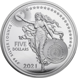 Pre-Owned 2021 Niue Icons of Inspiration: Galileo 1oz Silver Coin - VAT Free