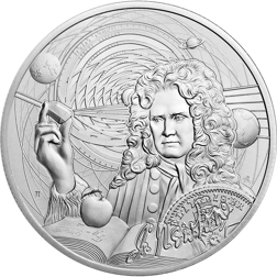 Pre-Owned 2022 Niue Icons of Inspiration: Isaac Newton 1oz Silver Coin - VAT Free