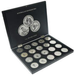 Pre-Owned Australian Kookaburra 1oz Silver 35-Coin Full Collection (1990-2024) - VAT Free
