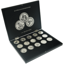 Pre-Owned Australian Kookaburra 1oz Silver 35-Coin Full