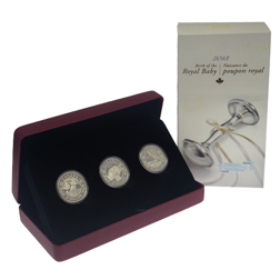 Pre-Owned 2013 Canada Birth of the Royal Infant Proof Silver 3-Coin Collection - VAT Free