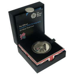 Pre-Owned 2012 UK London 2012 Paralympic Games £5 Proof Silver Coin - VAT Free