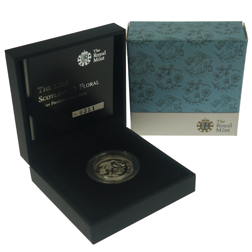 Pre-Owned 2014 UK Floral Icons Scotland £1 Piedfort Proof Silver Coin - VAT Free
