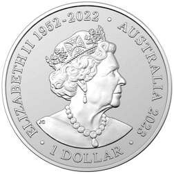 Pre-Owned 2023 Australian Zoo Southern White Rhinoceros 1oz Silver Coin - VAT Free