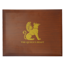 Pre-Owned UK Queen's Beasts 2oz Silver Coin Full Collection in Wooden Presentation Box (11 Coins) -