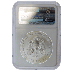 Pre-Owned 2014 USA Eagle 1oz Silver Coin - NGC Graded MS70 - 3855637-092 - VAT Free
