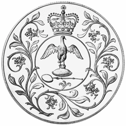 Pre-Owned 1977 Silver Jubilee Crown Proof Silver Coin - VAT Free