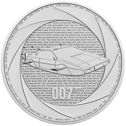 Pre-Owned 2024 UK 007 James Bond of the 1970s 1oz Silver Coin - VAT Free