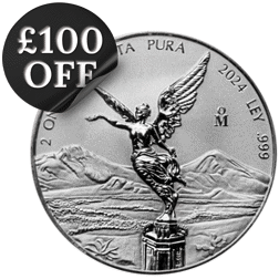 2024 Mexican Libertad 2oz Reverse Proof Silver Coin