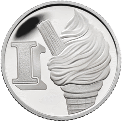 Pre-Owned 2018 UK Ice Cream 10p Proof Silver Coin - VAT Free