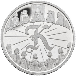 Pre-Owned 2018 UK King Arthur 10p Proof Silver Coin - VAT Free