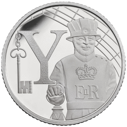 Pre-Owned 2018 UK Yeoman Warder 10p Proof Silver Coin - VAT Free