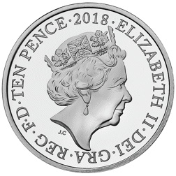 Pre-Owned 2018 UK Yeoman Warder 10p Proof Silver Coin - VAT Free