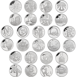 Pre-Owned 2018 UK A-Z 10p Proof Silver 26-Coin Collection - VAT Free