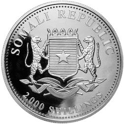 Pre-Owned Somalian Elephant 1kg Silver Coin - Mixed Dates - VAT Free