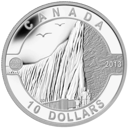 Pre-Owned 2013 Canadian Niagara Falls $10 Proof Design Silver Coin - VAT Free